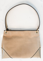 BNWT Authentic Michael Kors “Nicole” Suede/Leather Shoulder Bag