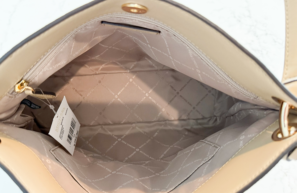 BNWT Authentic Michael Kors “Nicole” Suede/Leather Shoulder Bag