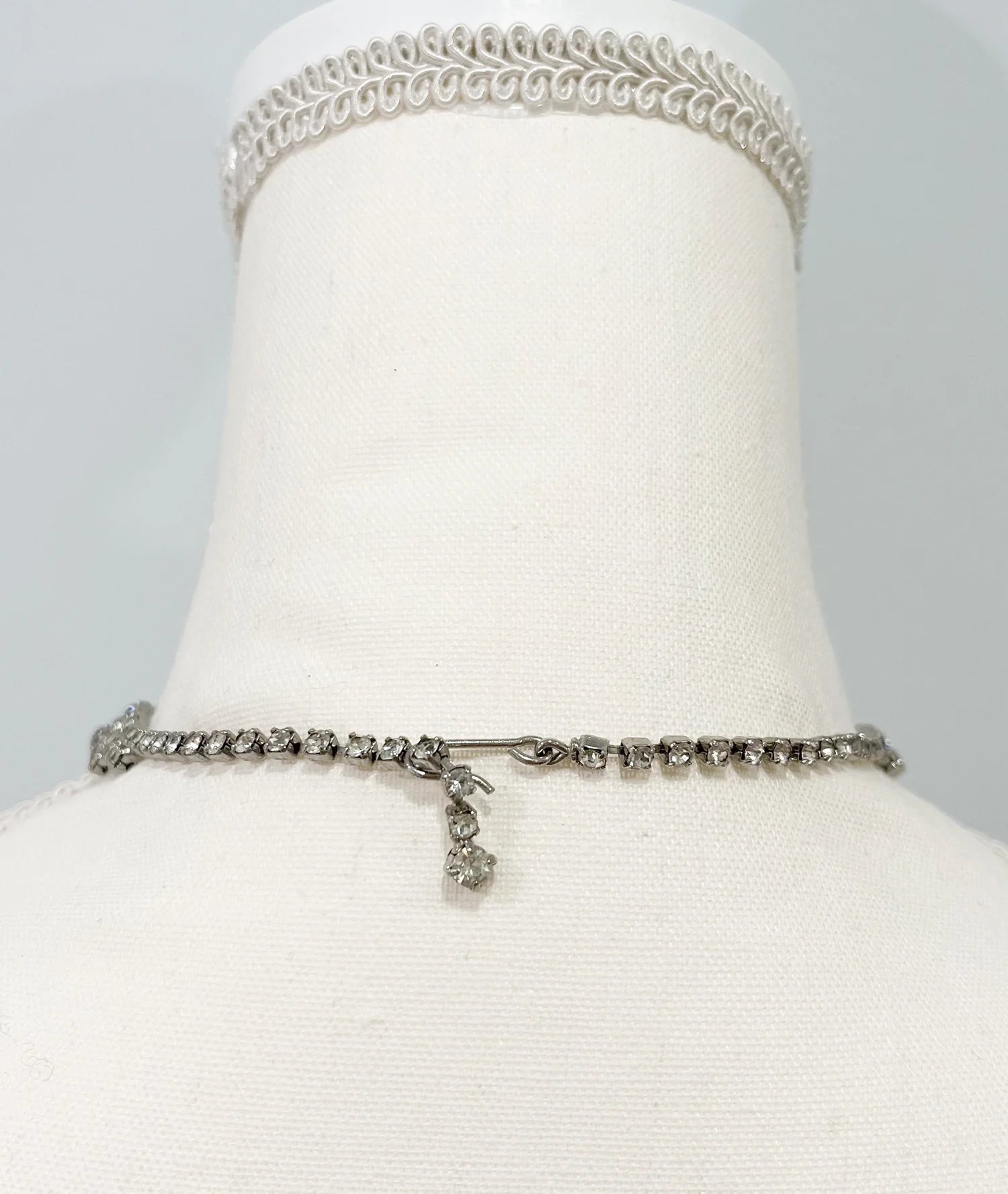 Vintage Four Tiered Rhinestone Choker