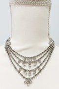 Vintage Four Tiered Rhinestone Choker