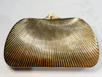 Vintage Gold Art Deco Purse with Rhinestone Jewels