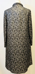 Vintage Silver Sparkly Threaded Duster Coat Size S/M