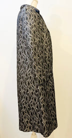 Vintage Silver Sparkly Threaded Duster Coat Size S/M