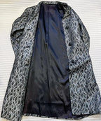Vintage Silver Sparkly Threaded Duster Coat Size S/M