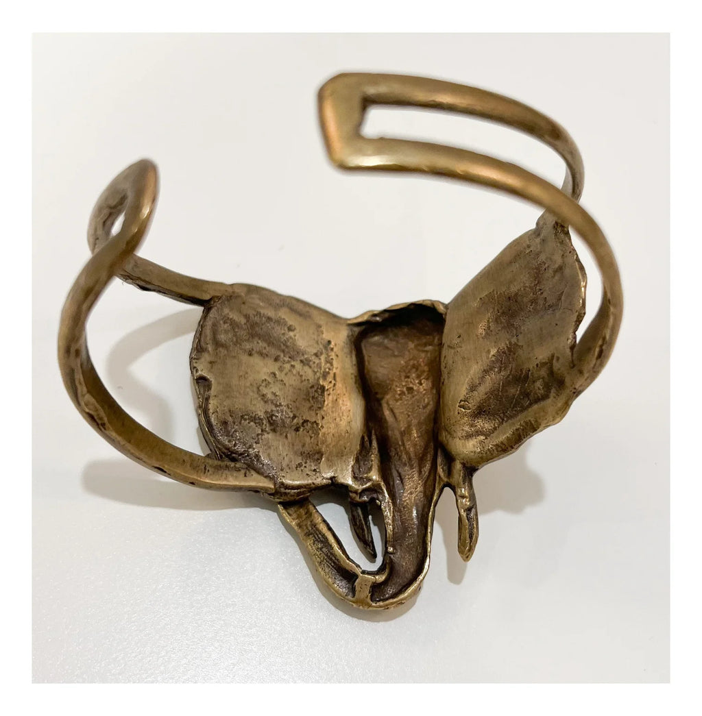 Brass Elephant Cuff Bracelet