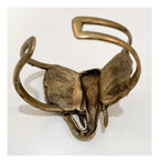 Brass Elephant Cuff Bracelet