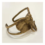 Brass Elephant Cuff Bracelet