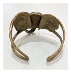 Brass Elephant Cuff Bracelet