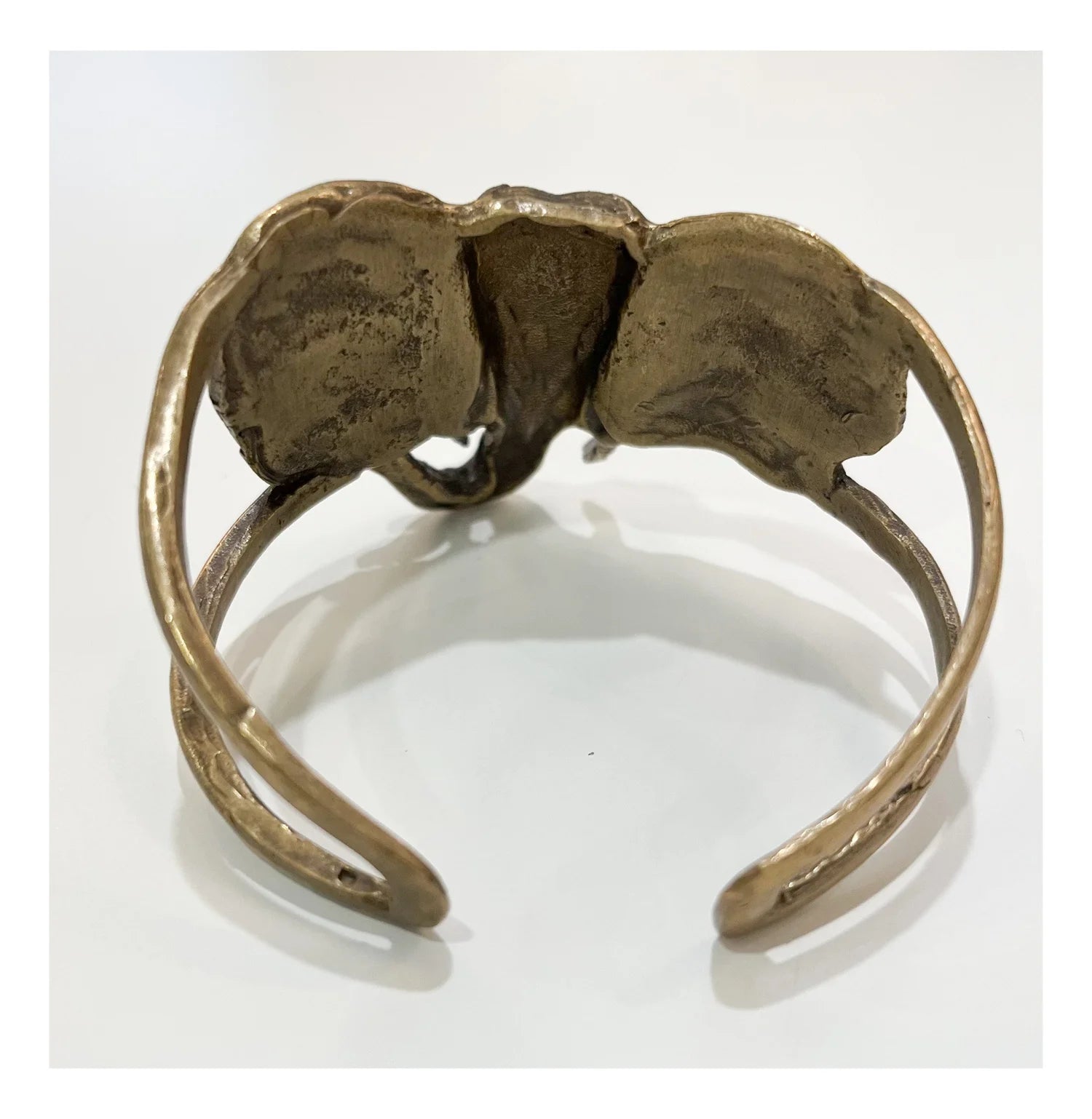 Brass Elephant Cuff Bracelet