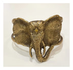 Brass Elephant Cuff Bracelet